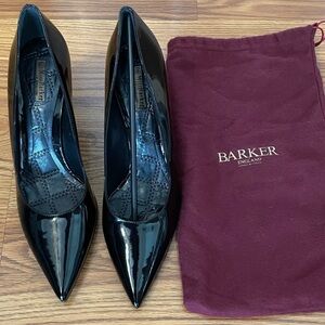 Miss Barker Of England Pointed Toe Heels Size 40 NWOT Feminine Glossy Elegant